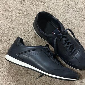 Zara Men's Navy Leather Sneakers size 11